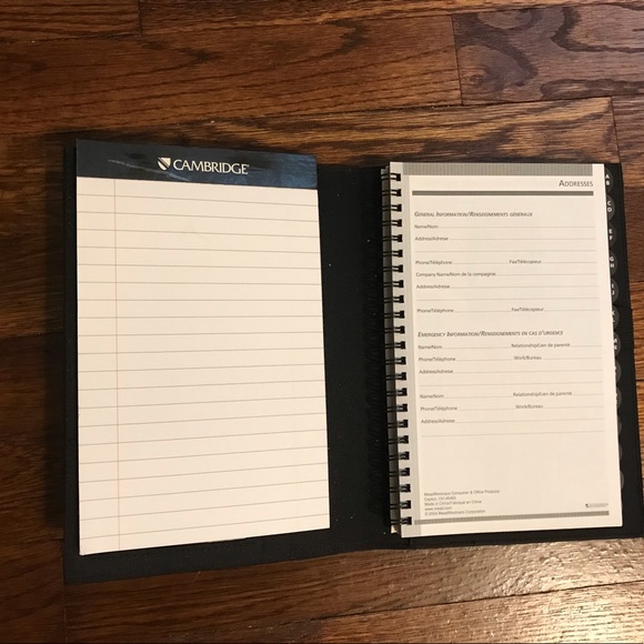 🌵Cambridge Black Notepad / Telephone Book - Picture 3 of 6